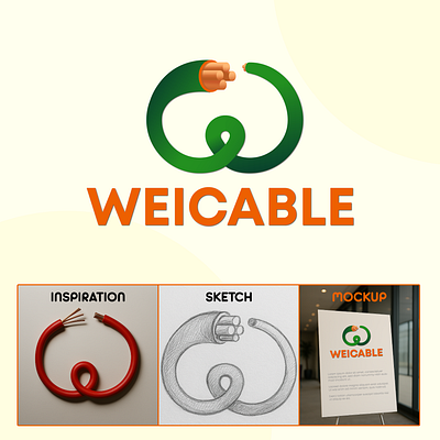 WEICABLE Logo Design ai brand design branding braninspiration chatgpt 4.0 design designinspiration designtrends illustration logo logo designer logodesigner logofolio logomaker logotype projectastra ui