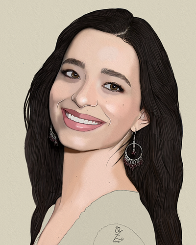 Mikey Madison Drawing Color Sketch by Oz Galeano actress art arte boceto color design dibujo digitalart drawing fanart illustration mikey madison movie ozgaleano sketch