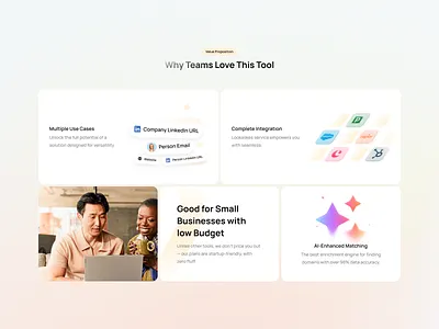 Features (Bento Box) ai ai landing b2b b2b trend bento box bento ui branding chatgpt crm deep seek features graphic design open ai saas trend webdesign