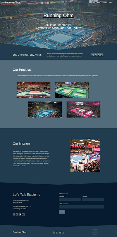 Running Ohm | Squarespace Web Design design no code design squarespace squarespace website web design web designer website website design