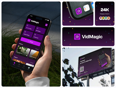 AI video creator app ai ai app ai mocup ai pm ai vide app branding content creation app graphic design logo mobile app mocup reel app saas saas ai short video app text to video