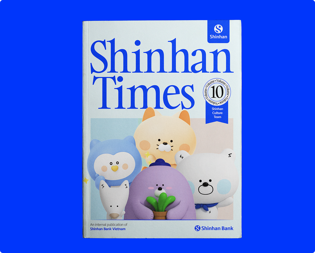 Shinhan Times vol.10 - Internal Publication Design branding concept design editorial graphic design typography