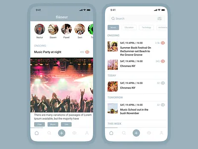 Live Event App Ui Ux Design event eventapp live ui ux