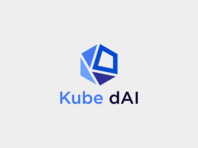 Letter K With Qube Logo Design 3d animation branding creative design graphic design illustration logo logodesign logos logotype ui