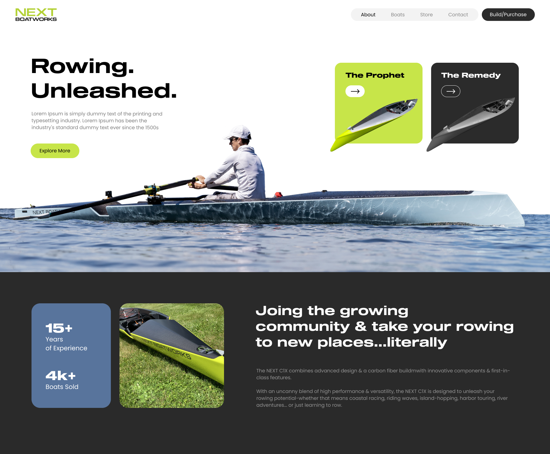 Custom Outdoor Website with e-commerce and Unique Product Pages