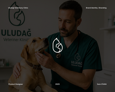 Brand Identity Design: Uludağ Veterinary Clinic brandidentity brandig challnge 101 branding branding101 brandingbasics brandingtips challange 101 clinicbranding graphic design graphicdesign logo logodesign markakimliği minimallogo post design social media vet vet clinic branding vet post design visualidentity