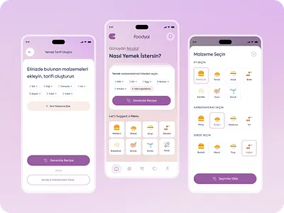 Food Guru Ai App ai app eat food guru io ui ux