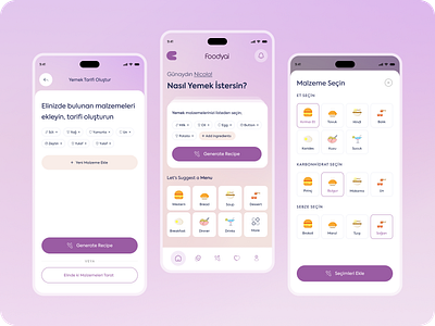 Food Guru Ai App ai app eat food guru io ui ux
