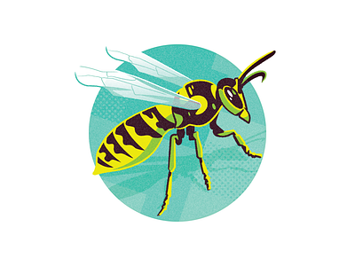 Bugs Be Gone! (CAA Magazine) illustration insect wasp