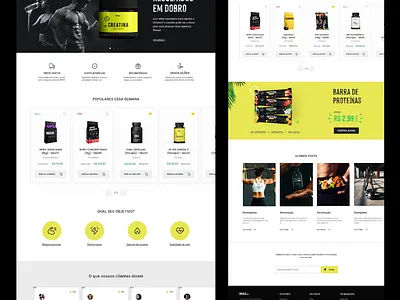 Supplement store branding