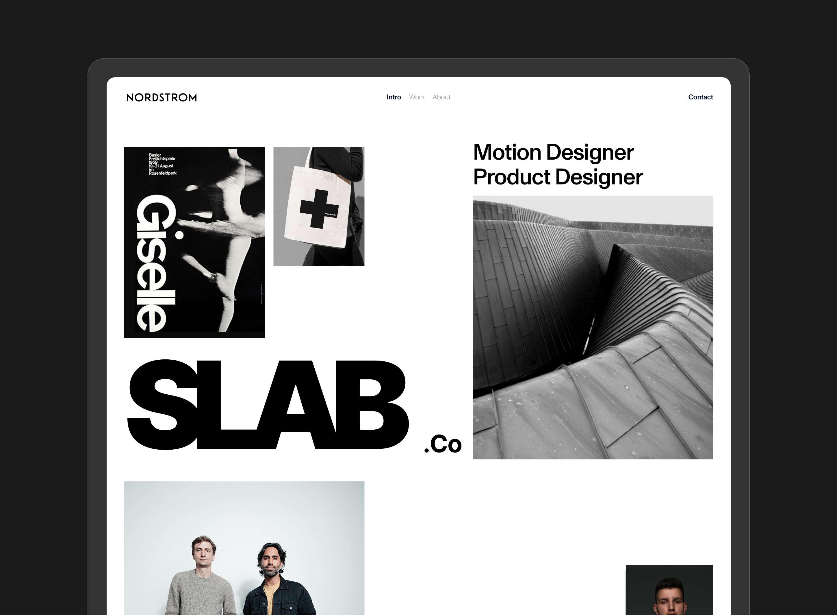 Minimal Portfolio Website agency branding design image industrial minimal motion graphics portfolio