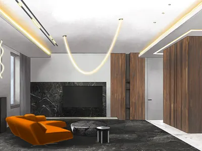 interior sketch 3d graphic design