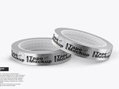 Metallic Tape Mockup branding design food mock up mockup mockup products package packaging psd template