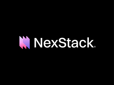 NexStack Logo ai branding defi layered layers logo logo design n n lettermark n logo saas software stack stack logo stacked startup tech tech logo technology logo web3
