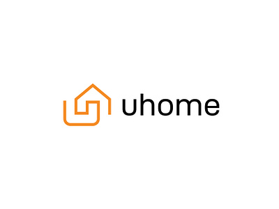 Uhome brand identity branding design home house icon identity lettermark logo logo design minimal minimalist modern monogram real estate symbol