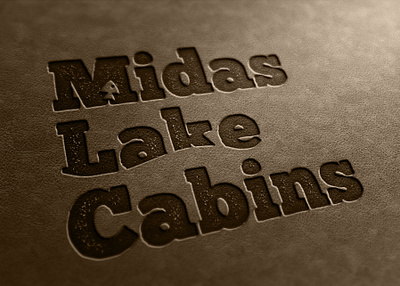 Midas Lake Cabins retreats logo design brand identity branding graphic design logo logo design