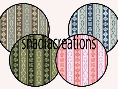 Blooming Stripes charming classy decorative elegant fabric designer floral design home decor interior design minimalist modern seamless pattern spring stripes summer textile pattern designer vector wallpaper design