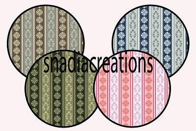 Blooming Stripes charming classy decorative elegant fabric designer floral design home decor interior design minimalist modern seamless pattern spring stripes summer textile pattern designer vector wallpaper design