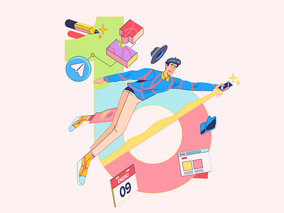 Oneblis Illustrations alegria style brand branding character design design graphic design identity identity design illustration illustrator logo oneblis vector vectors
