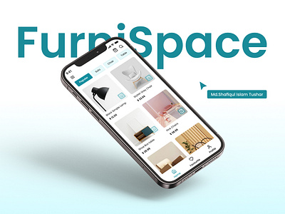 FurniSpace – Minimal Furniture Shopping App UI/UX Design app design clean ui ecommerce app furniture app furniture app design furniture app ui furniture app ux furniture design furniture store app mobile app uiux