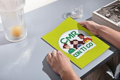 CMR WITH YOU - Digital comic branding design graphic design illustration logo typography vector