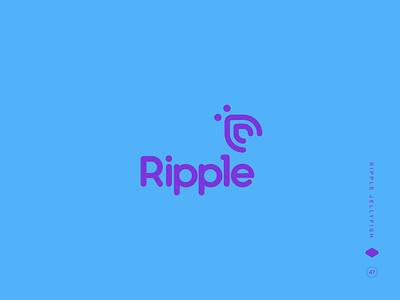 Ripple Jellyfish abstract logo brand identity bubble type custom wordmark jellyfish logo line art design minimal design modern logotype monoline logo rounded letters rounded logotype sea creature logo soft typography startup logo vector line art