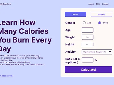 DAILY UI CHALLENGE Day4: Calculation dailyui design ui ux