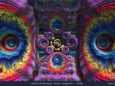 Zoom 🌌 Fractal Landscapes visual meditation