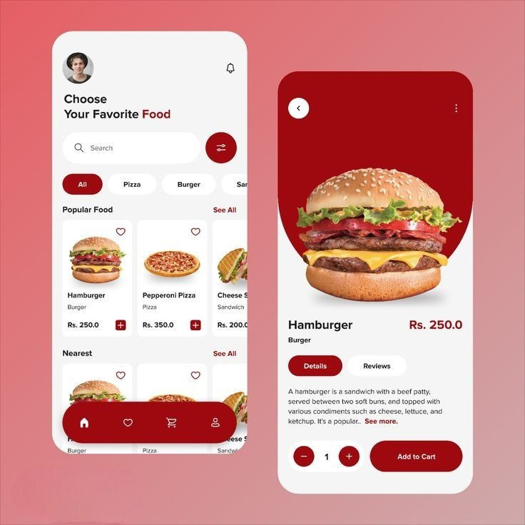 Example of Mobile F&B Ordering App UI/UX Design  