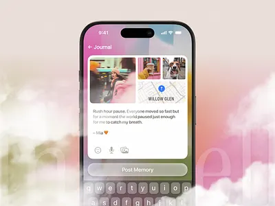Inkwell, a calm, personal space for everyday reflection. app branding clean design illustration logo minimal mobile ui ux