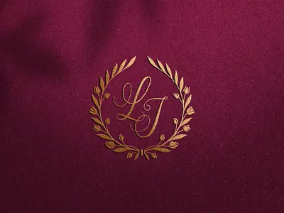 Monogram Logo badge branding crest custom logo elegant elegant logo design feminine gold logo luxurious logo luxury stamp wax seal