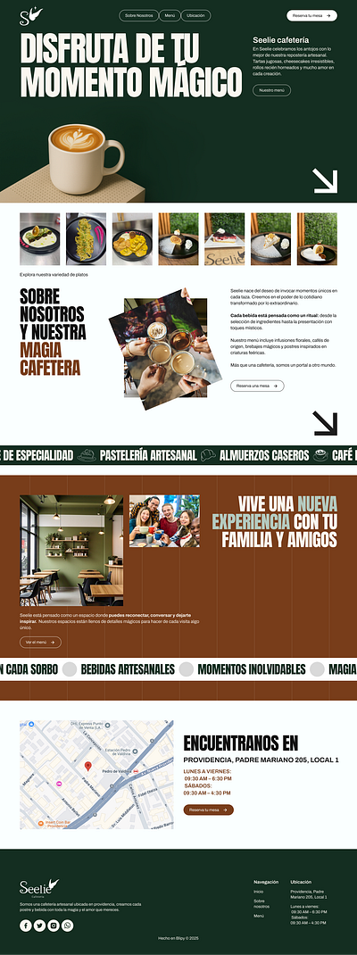 Coffe shop design branding ui uxui website website design