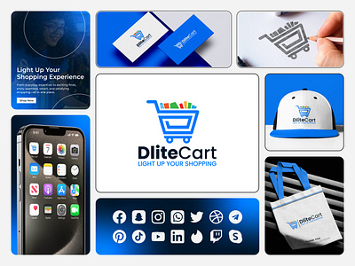 Dlite Cart Logo Design bold typography logo brand identity branding business branding clean brand design colorful cart icon creative agency creative cart design digital shopping logo e commerce logo logo for app minimalist logo modern logo design online store logo professional ecommerce logo retail brand identity shopping cart logo smart shopping logo startup brand identity tech retail logo