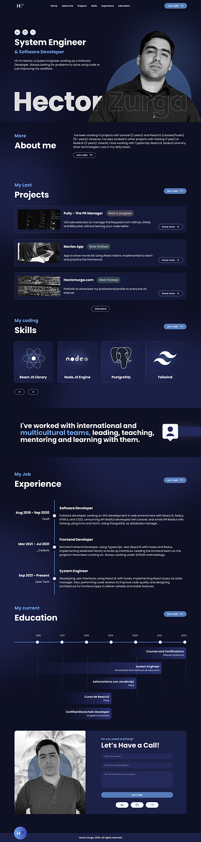 Developer portfolio design design developer graphic design ui ux uxui design website design