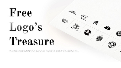 Free Logo's Treasure brand identity branding design download free freebie graphic design icon illustration logo logos modern symbol treasure unique vector vector files visual design