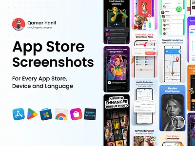 ASO Design | App Screenshots | Play Store | App Store app graphics app icons app screenshots app store graphics app ui design aso design figma graphic design illustrator photoshop play store graphics promotional graphics screenshots screenshots design