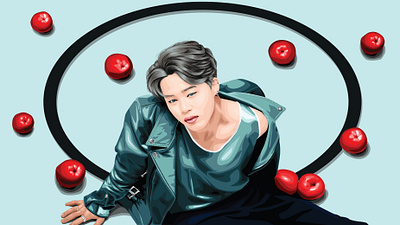 Park Jimin design digital art graphic design illustration vector