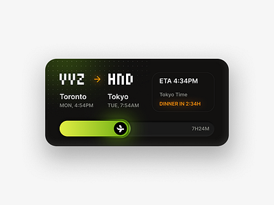 Flight Card UI app card clean cmoponent design ios mobile modern ui ux widgets