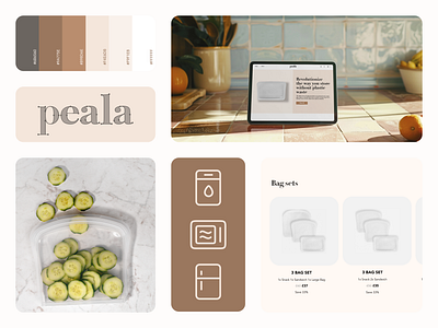 E-commerce Website for a Sustainable Storage Brand – Peala branding clean design e commerce ecommerce landing page shop shopify ui webdesign