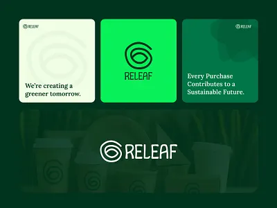 Sustainable Brand Identity Design for RELEAF agro branding brand identity branding eco branding eco friendly ecodesign graphic design green packaging design logo minimalistdesign modern logo organic releaf sustainable brand identity sustainablebrand vegan