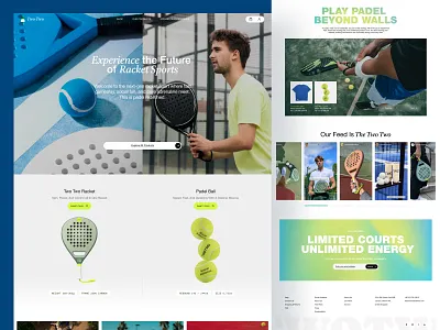 Two Two - Padle Store amazon booking design ecommerce elementor framer landing online padle page shop shopify sport store template theme ui webflow website wordpress