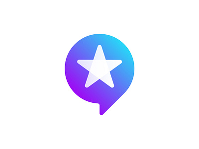 AI chat star logo ai chat star logo ai logo app icon branding chat icon chat logo crypto logo modern saas simple logo star logo star mark tech trendy logo