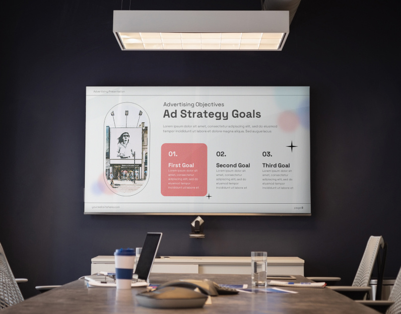 Creative Aesthetic Advertising Presentation aesthetic aesthetic presentation business business presentation data report infographic landing page minimalist minimalist presentation pitch deck presentation presentation template