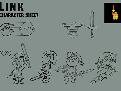 Zelda Fan Art cartoon character design comic nes nintendo zelda