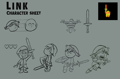 Zelda Fan Art cartoon character design comic nes nintendo zelda