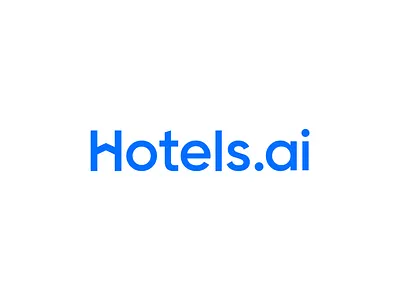 Hotels.ai - Logo Design Concept ai booking brand identity branding cart concept construction design designer portfolio home hotels house logo logo designer modern rental room thechnology typography