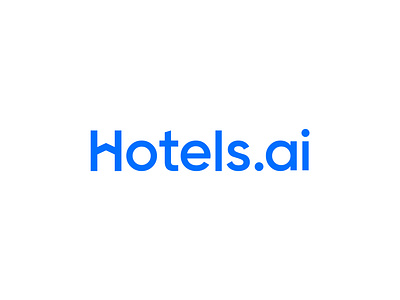 Hotels.ai - Logo Design Concept ai booking brand identity branding cart concept construction design designer portfolio home hotels house logo logo designer modern rental room thechnology typography