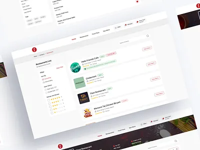 Restaurant List UI app design branding design designer food foodwebsite graphic designer illustration logo productdesigner ui uidesign uiux uiuxdesigner website