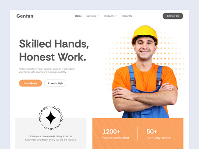 Handy-man website ui design cleaning website figma designer figma uiux figma uiux designer figma website designer handyman uiux handyman website handyman website ui landing page ui landing page uiux design landingpage modern website ui service website ui uiux website ux web uiux