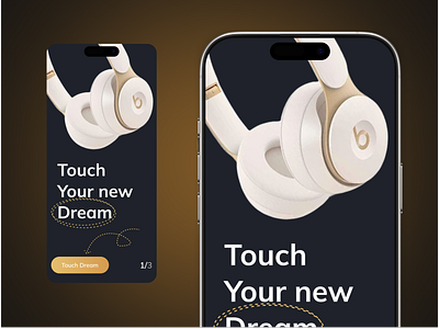 Headphones - E-commerce App Design e commerce headphone headphone design mobile app mobile app ui mobile design music music app music player music player application onboarding onboarding page online store ui design uiux
